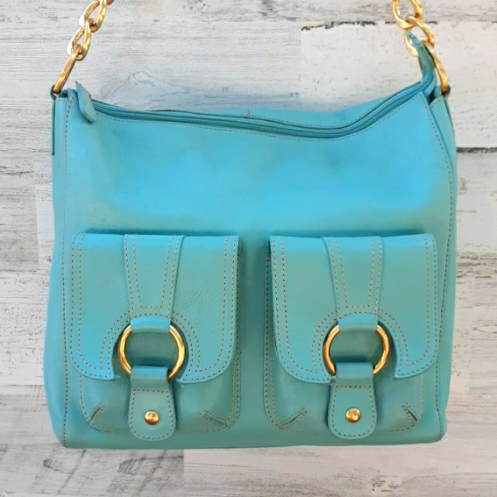 EUC KATE LANDRY LEATHER BAG - Picture 2 of 15